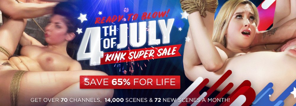 Kink Unlimited sale -- 4th of July 2019 -- 80 fetish channels