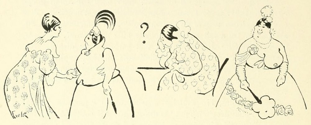 illustration from vintage french book about dance