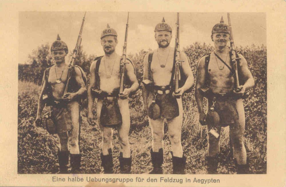 mostly naked german soldiers