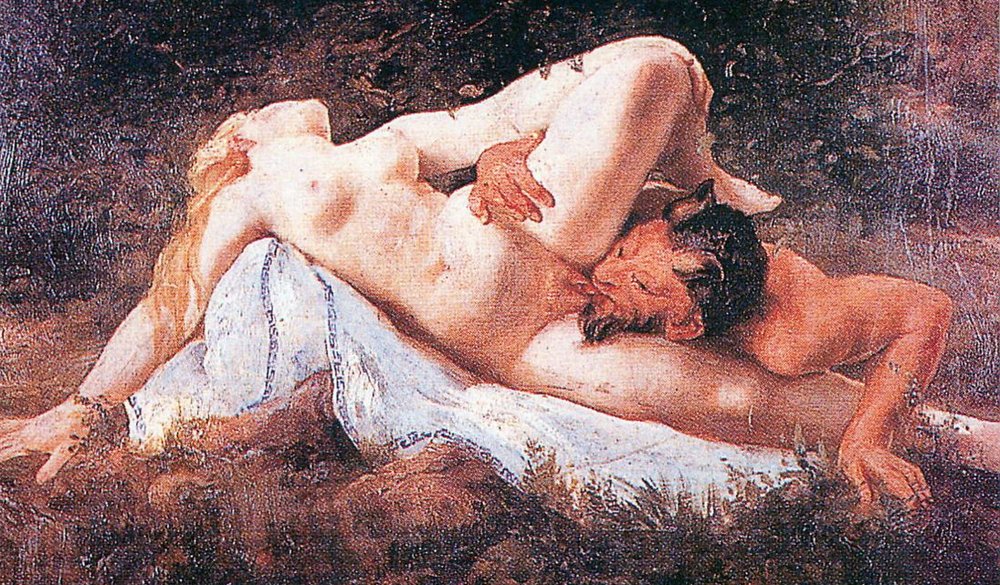 satyr pussy licking nymph
